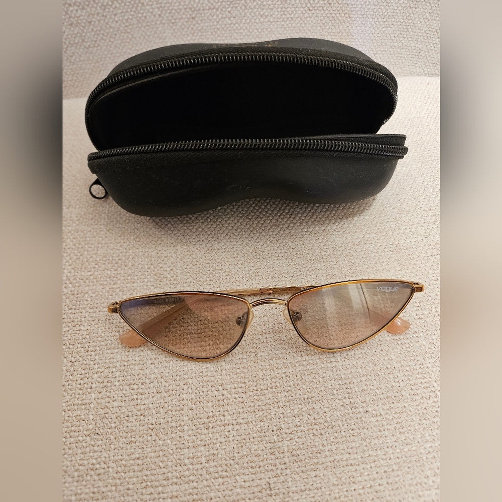 Vogue Gigi Hadid Collection Gold Frame Sunglasses with Black Case